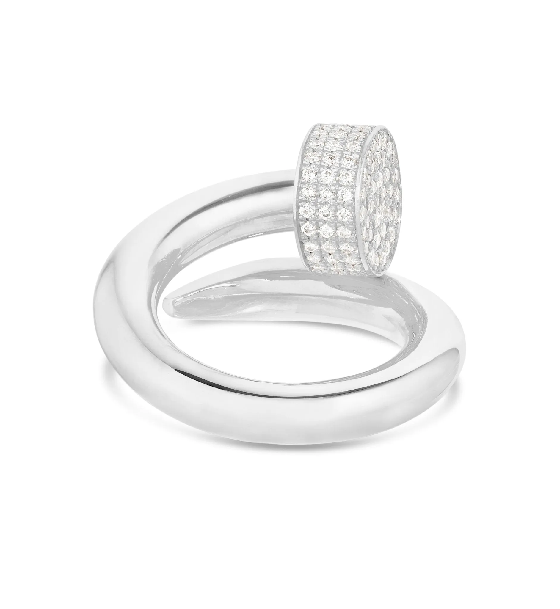 14K Gold 1.0ctw Diamond Nail Ring