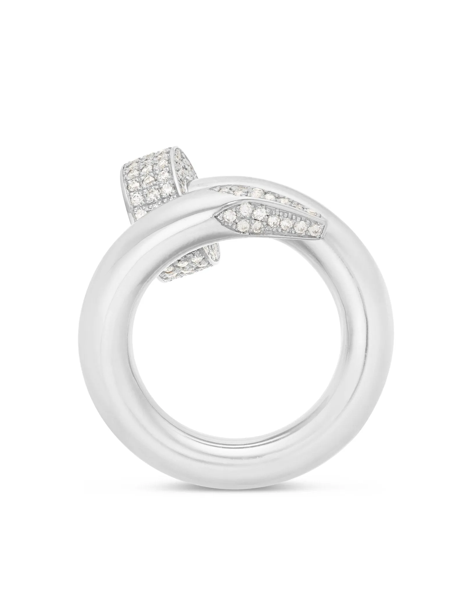 14K Gold 1.0ctw Diamond Nail Ring