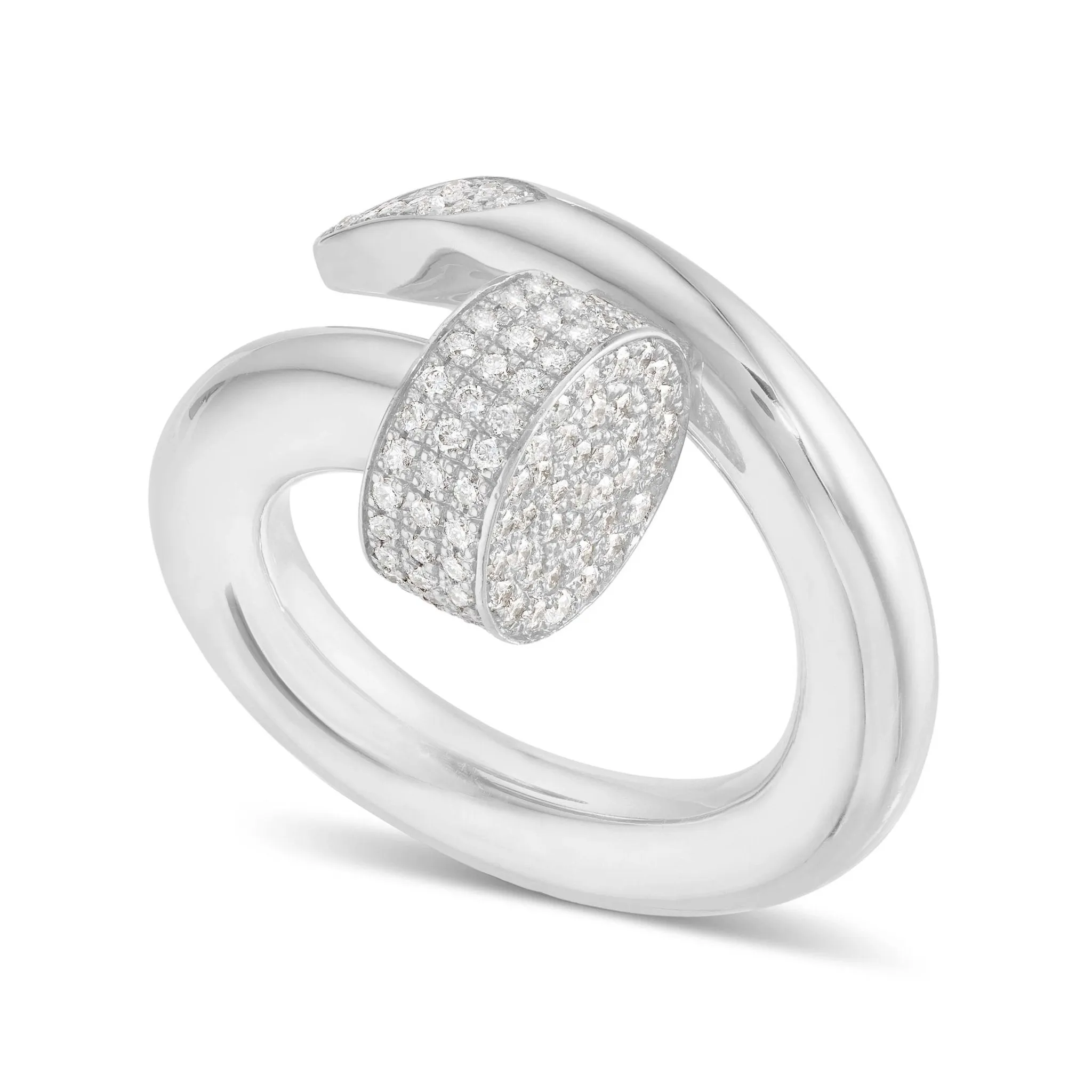 14K Gold 1.0ctw Diamond Nail Ring