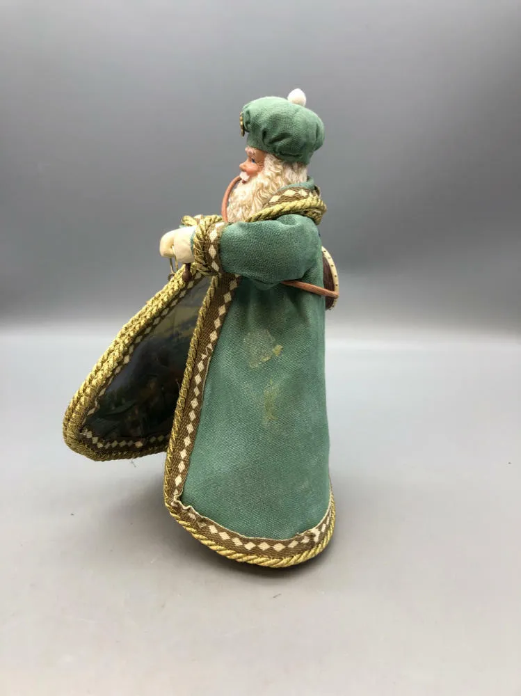 2004 Thomas Kinkade Visions of Ireland Lamplight Brook Irish Santa Claus Figure - Good