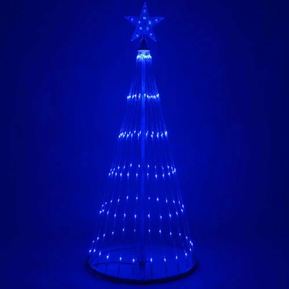 4-ft. Blue LED Animated Outdoor Lightshow Christmas Tree