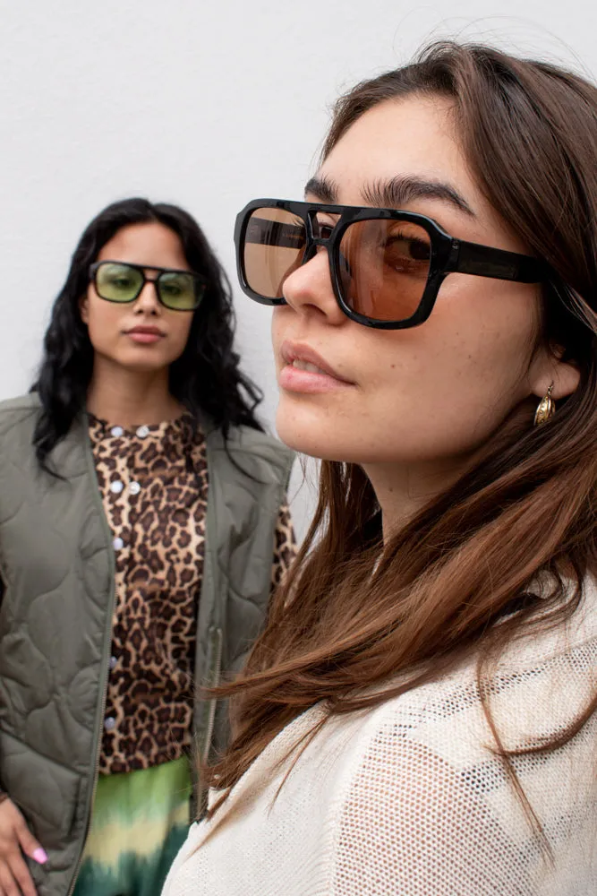 A Kjaerbede Kaya Black Sunglasses
