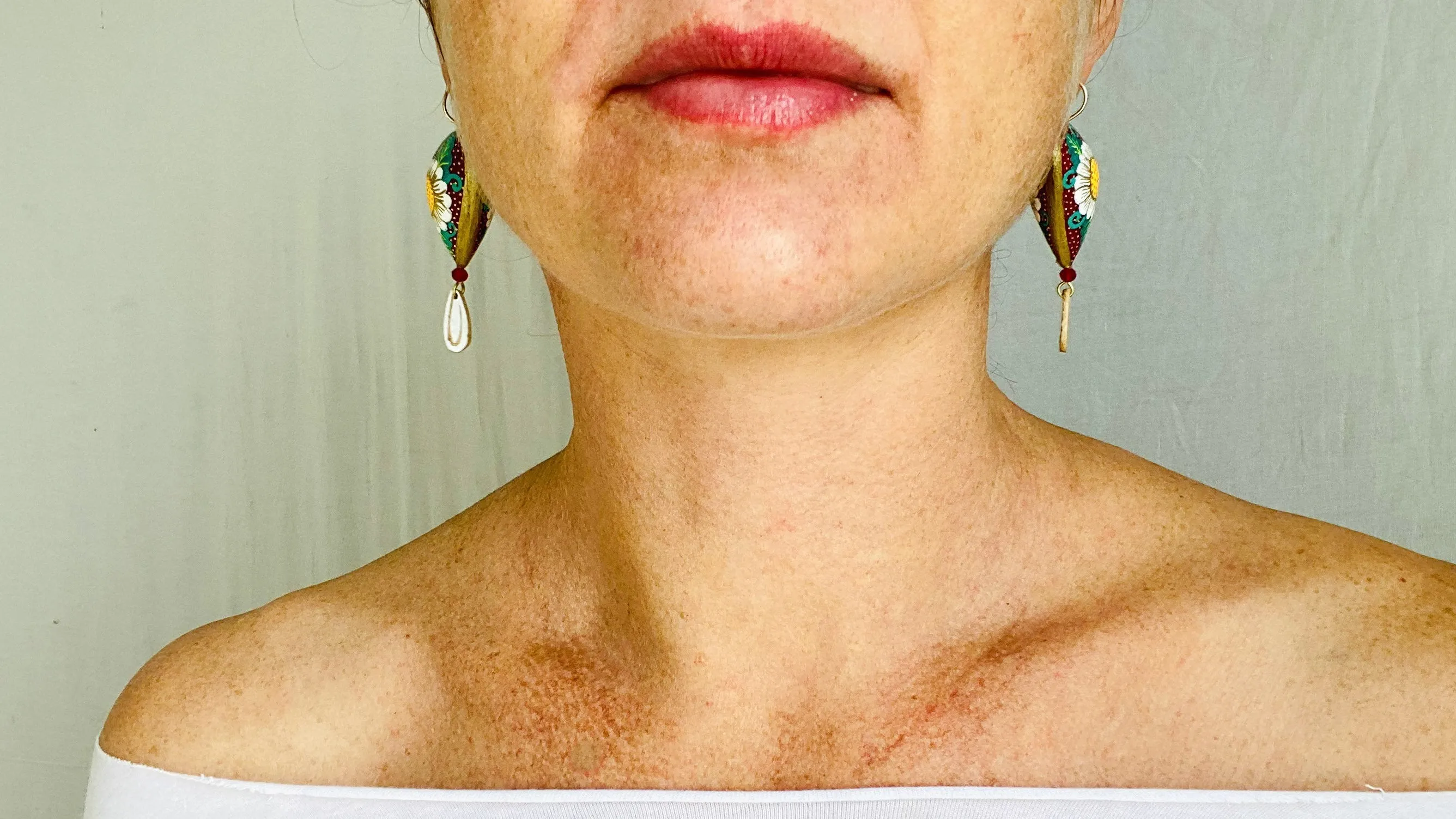 Alebrije Heart Pianted Earrings. Atelier Aadya