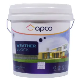 Apco Weatherblock Semi Gloss Acrylic Bright Base 10L