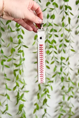 Baseball Laces Keychain