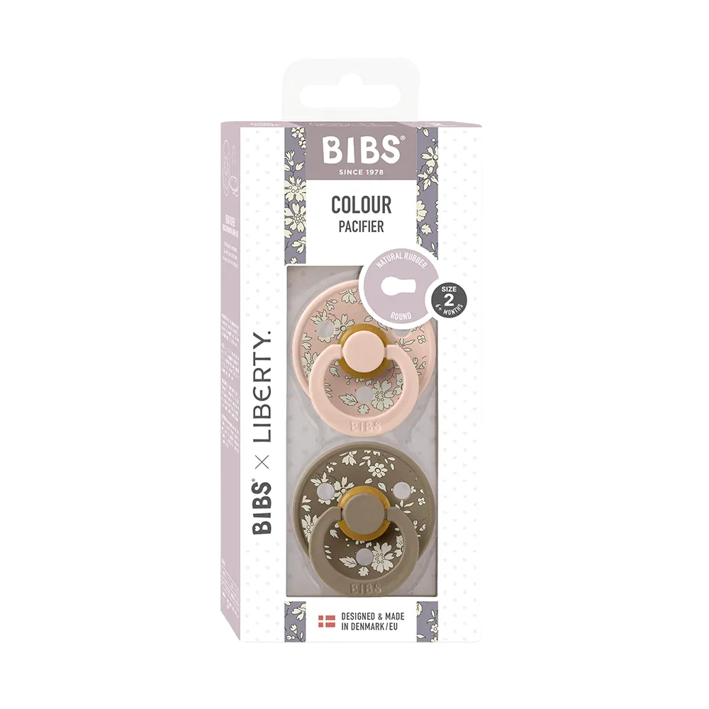 BIBS Dummies - Liberty 2 Pk Capel/Blush