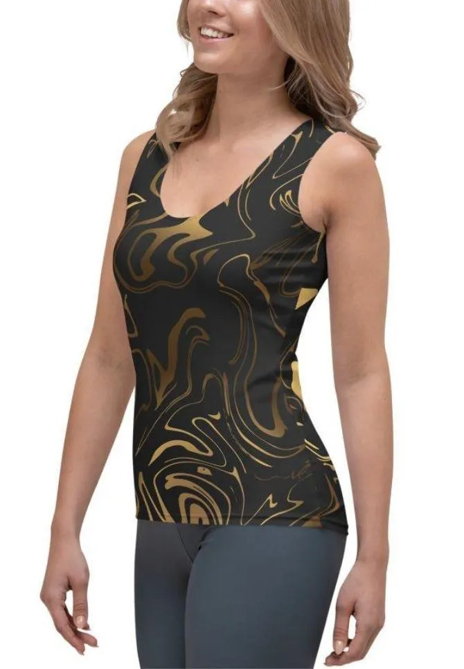Black & Gold Tank Top