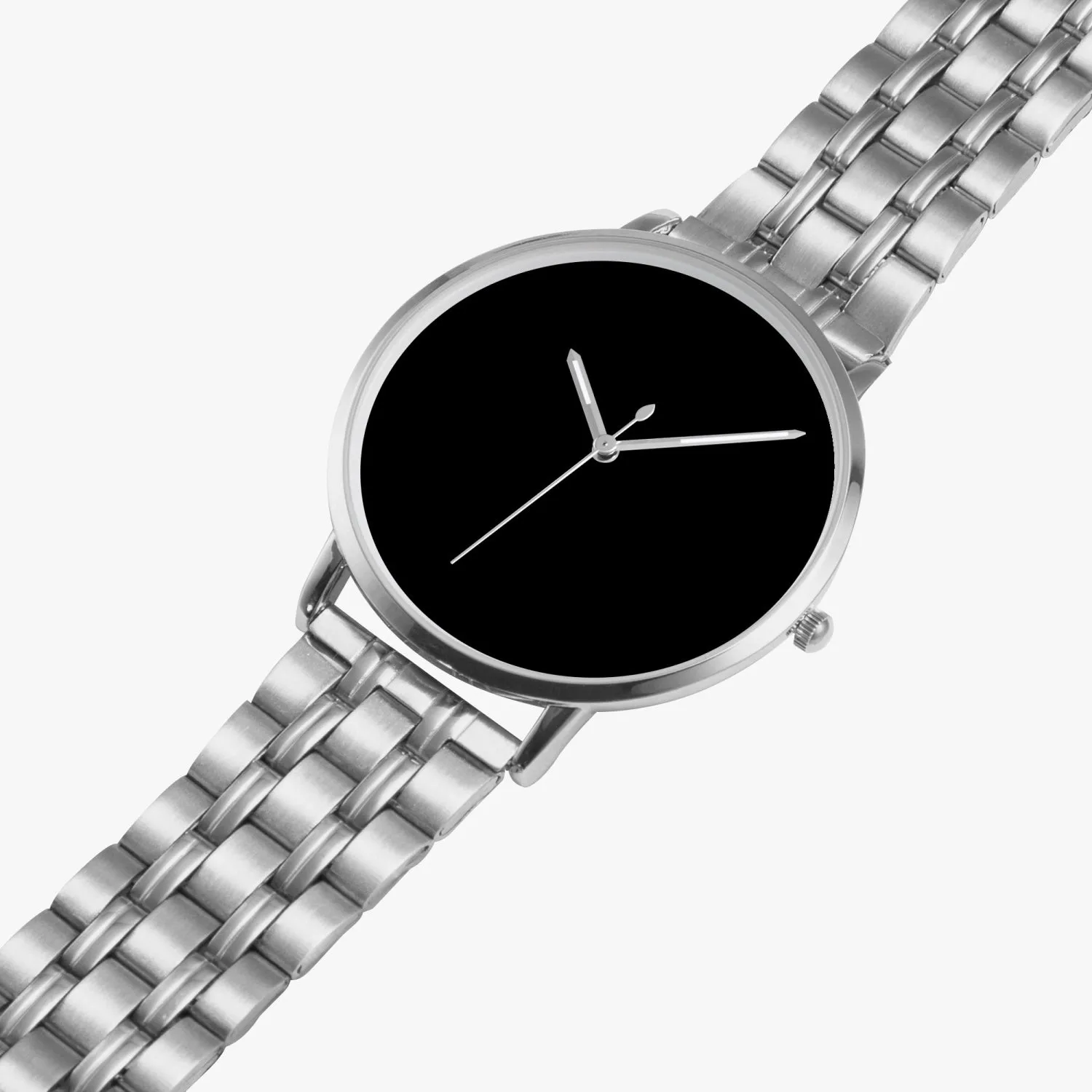 Black Instafamous Steel Strap Quartz watch