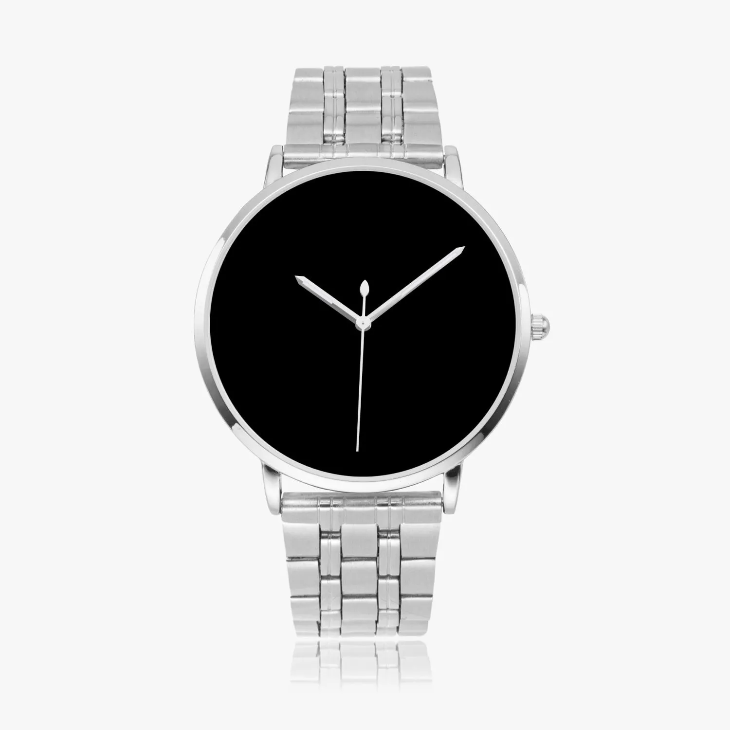 Black Instafamous Steel Strap Quartz watch