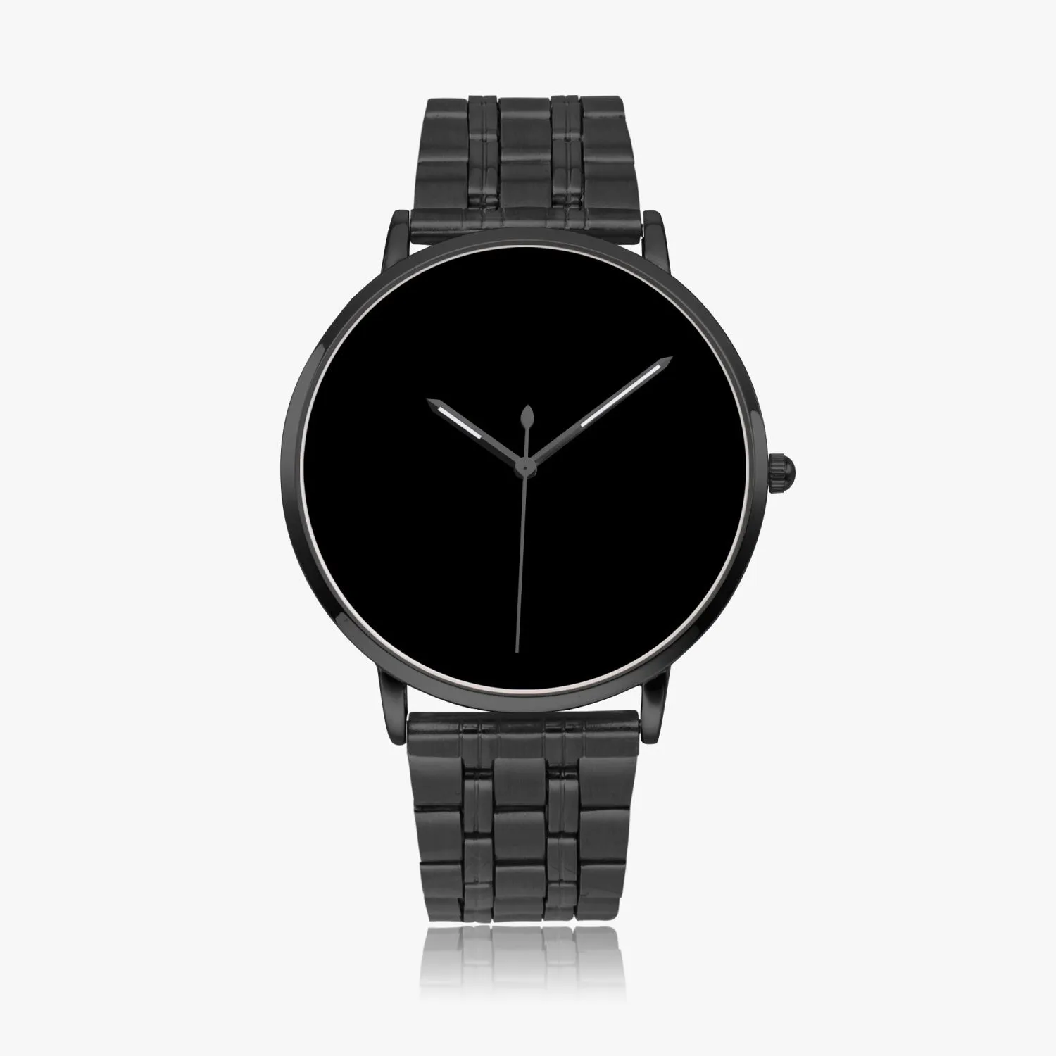 Black Instafamous Steel Strap Quartz watch