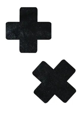 Black Mystique Cross Pasties