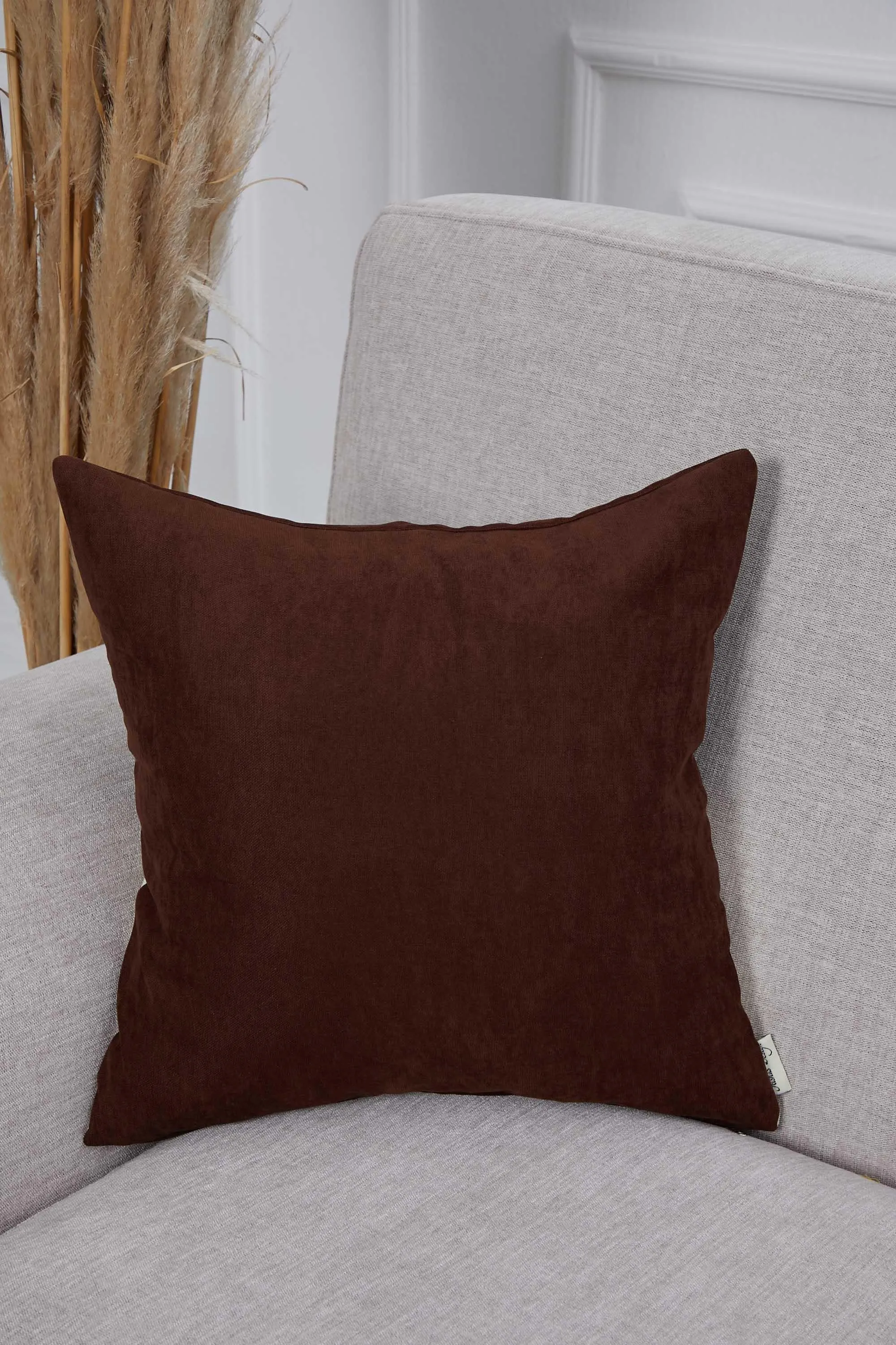 Boho Decorative Throw Pillow Covers with Tassels and Chaplet, 18 x 18 inch Modern Design Polyester Cushion Covers for Couch,K-100
