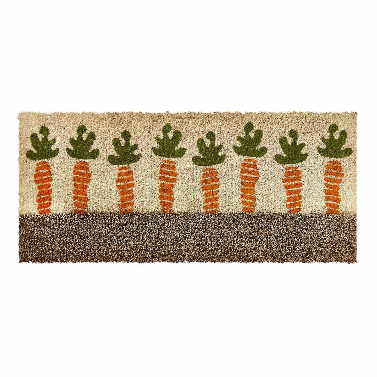 Carrots with Boot Scraper Spring Coir Door Mat