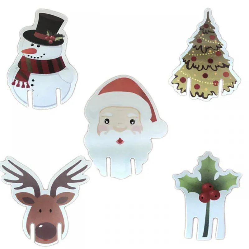 Christmas Cup Card Santa Hat Wine Glass