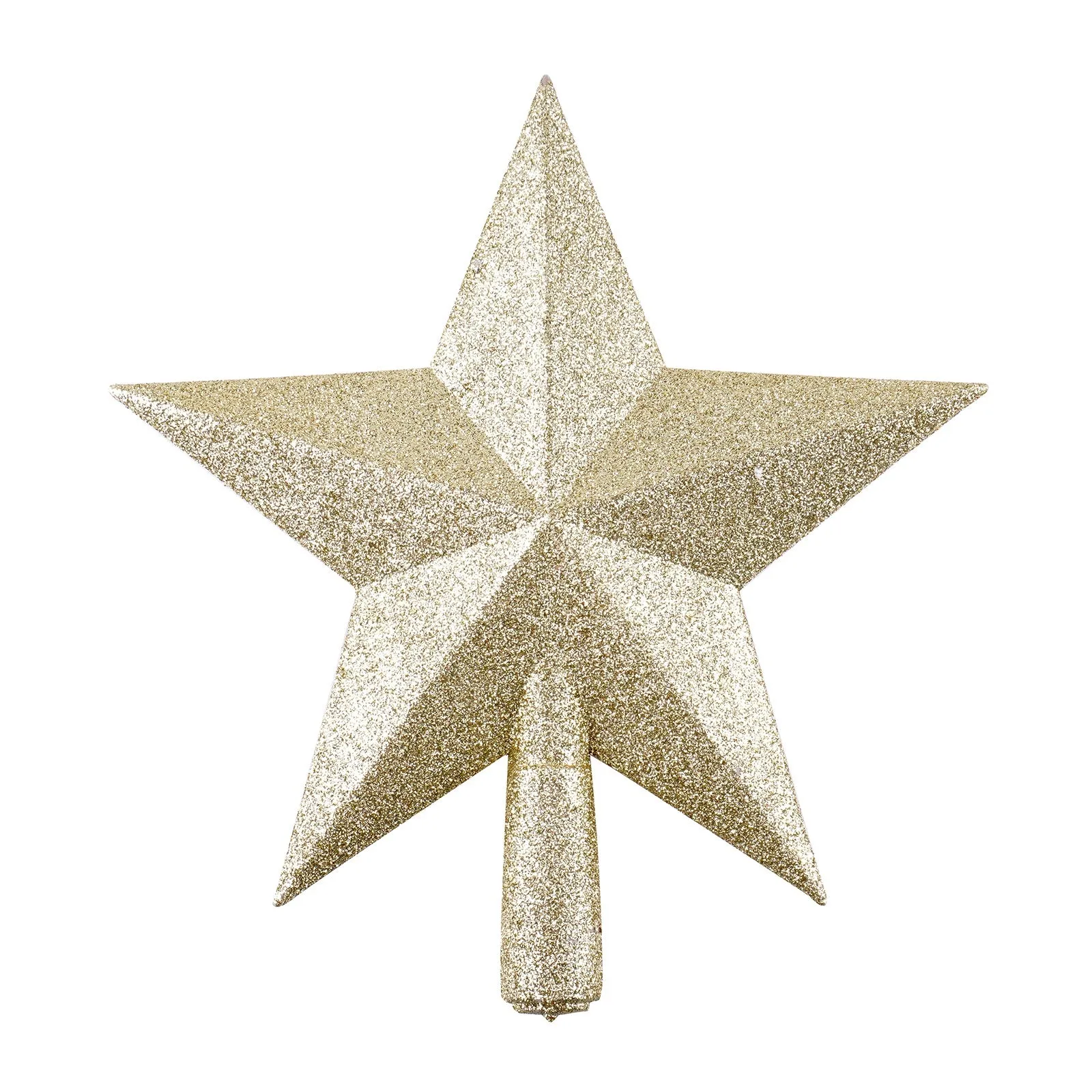 Christmas Tree Topper Star 7.5 inches Glitter Star Tree Topper Decoration Ornament Supplies for Xmas Tree Holiday Party Seasonal Décor