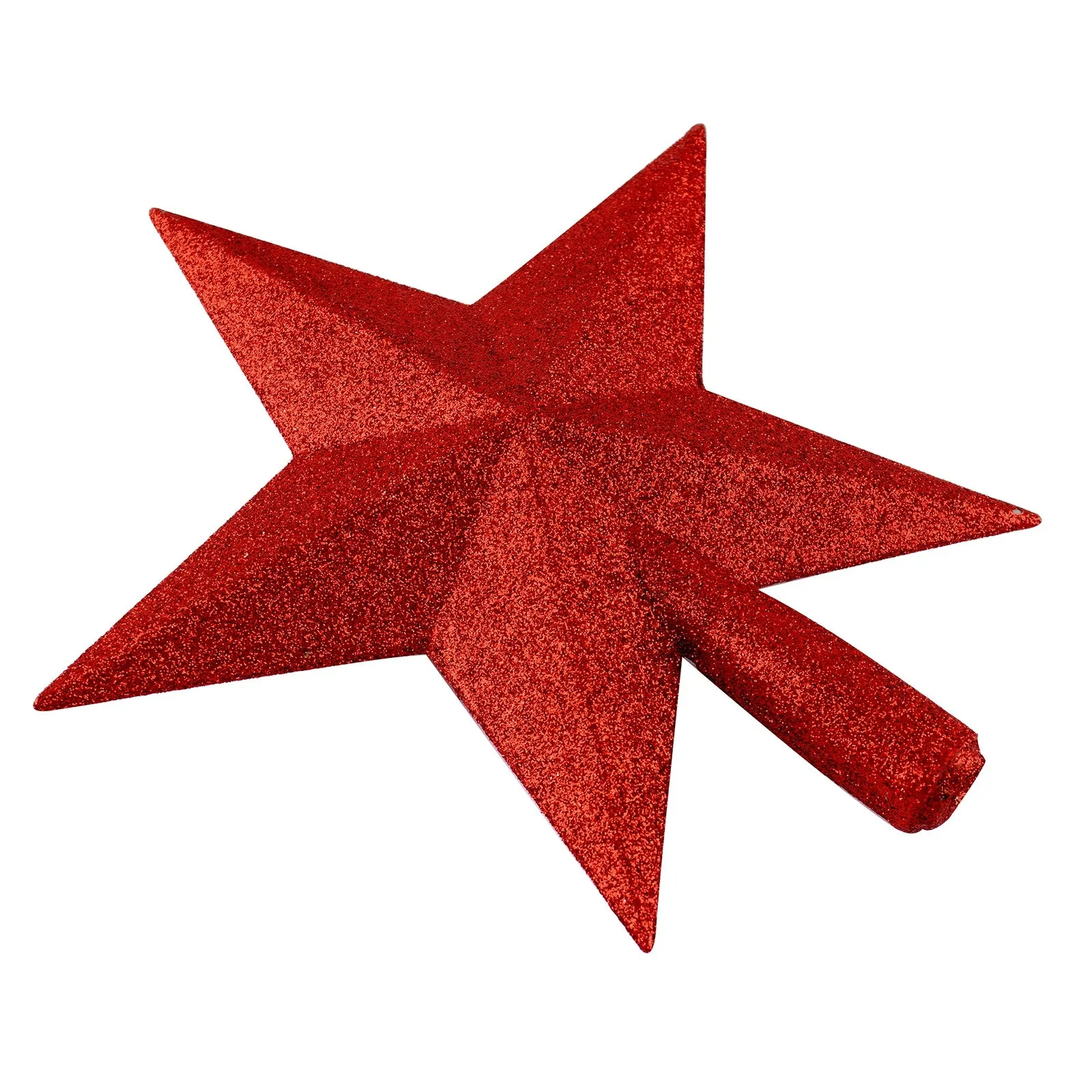 Christmas Tree Topper Star 7.5 inches Glitter Star Tree Topper Decoration Ornament Supplies for Xmas Tree Holiday Party Seasonal Décor