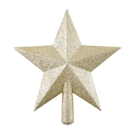 Christmas Tree Topper Star 7.5 inches Glitter Star Tree Topper Decoration Ornament Supplies for Xmas Tree Holiday Party Seasonal Décor