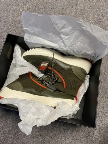 Coach Men's G4442 Hi-top One Strap Runner In Olive Green Size 7.5