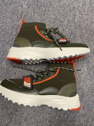 Coach Men's G4442 Hi-top One Strap Runner In Olive Green Size 7.5