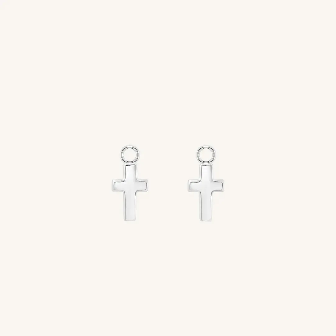 Cross Hoop Charm (Set of 2)