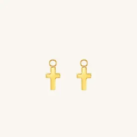 Cross Hoop Charm (Set of 2)