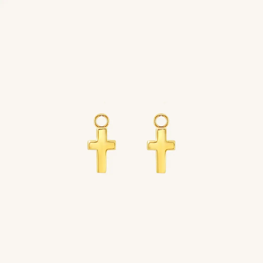 Cross Hoop Charm (Set of 2)