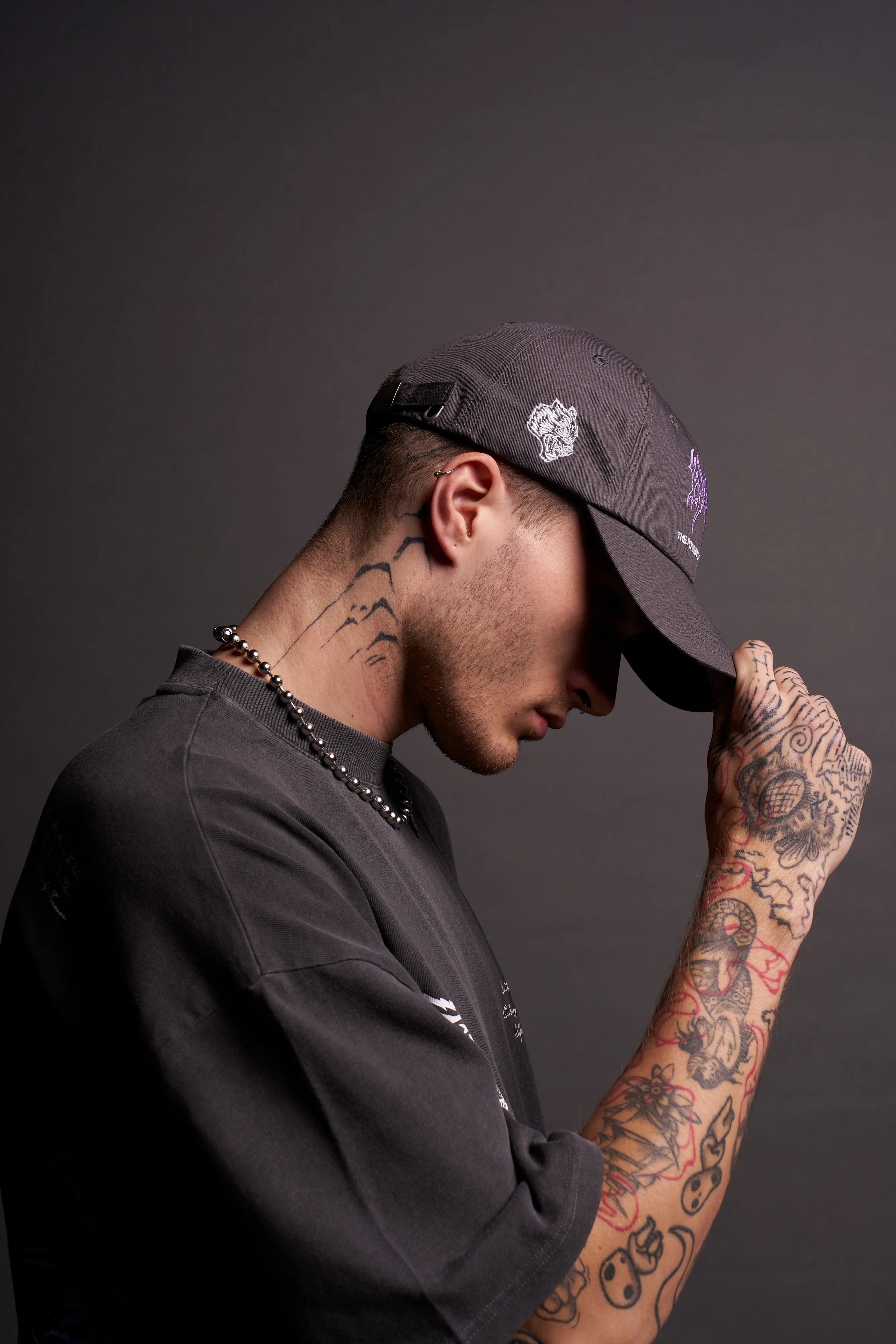 Dark Side Dad Hat V2 in Wolf Gray