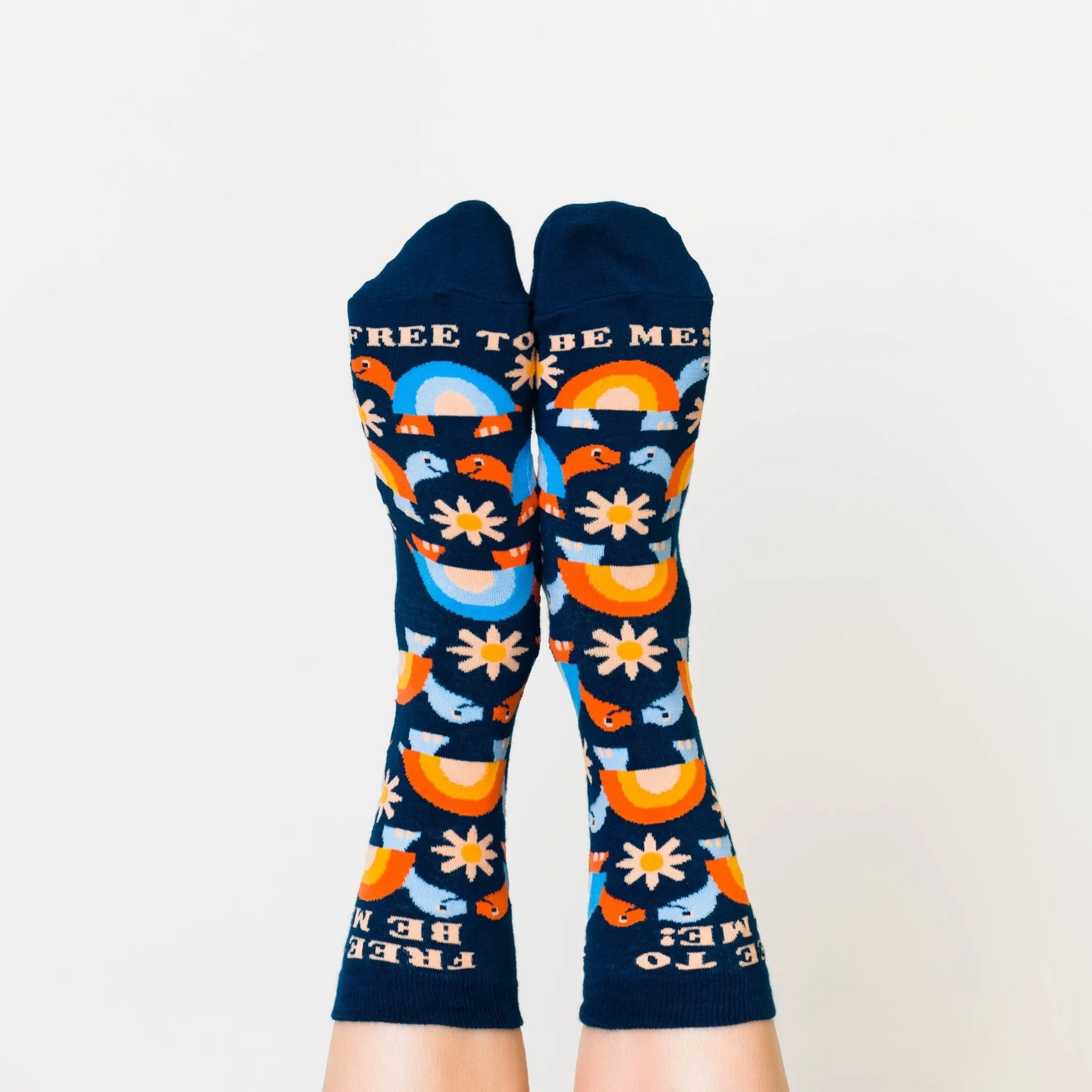 Free To Be Me Crew Socks - Small