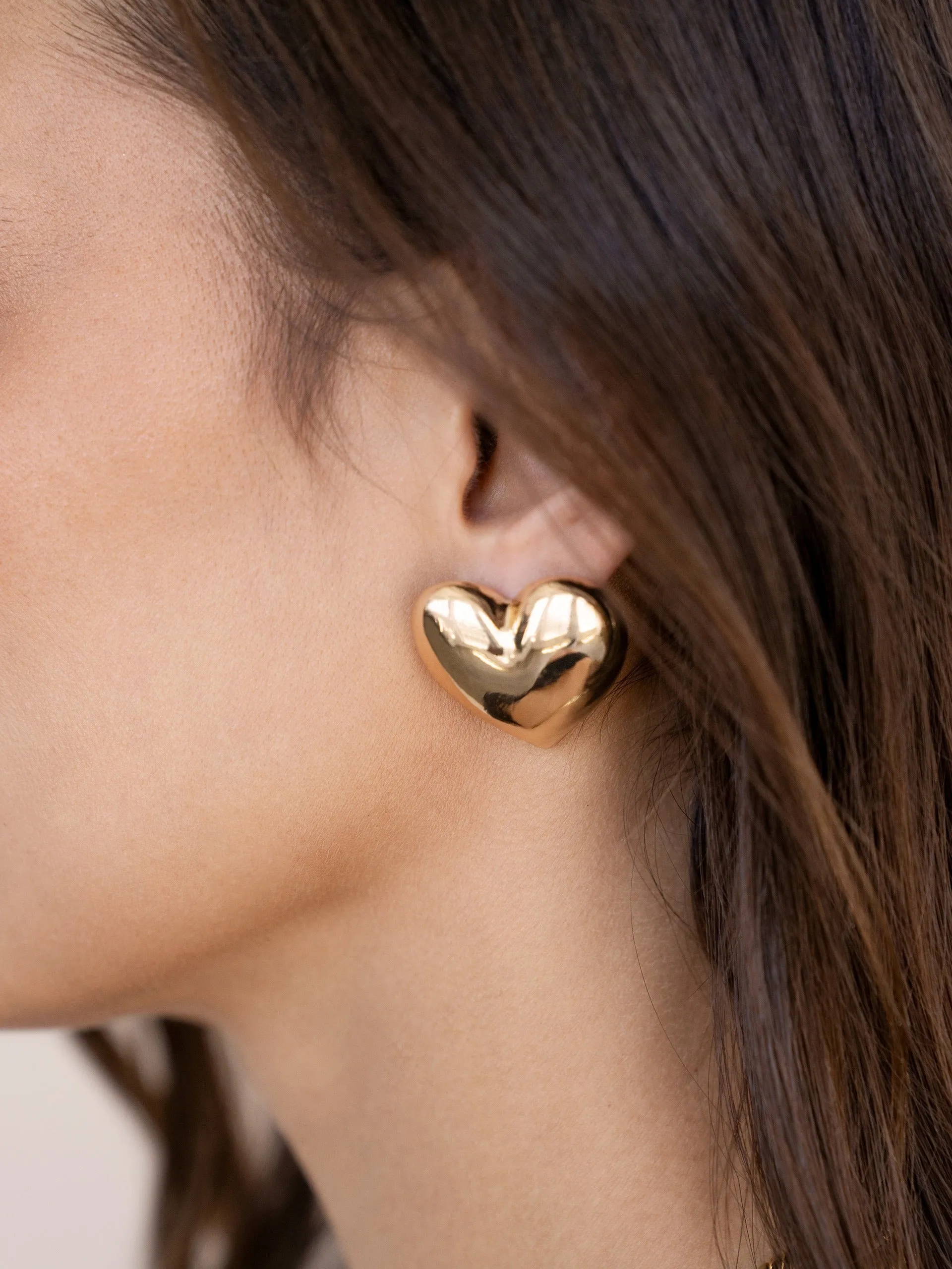 Heart Stud Earrings