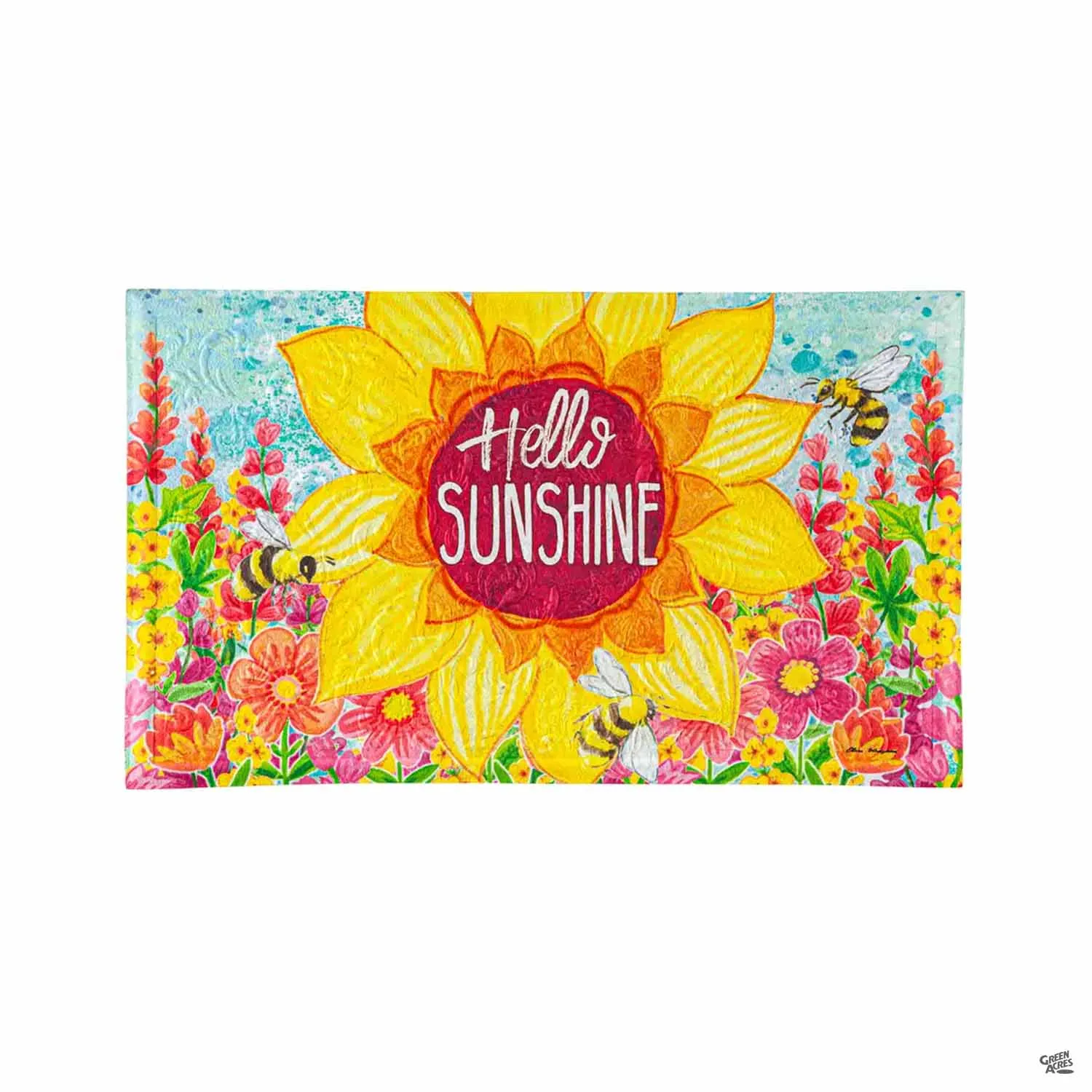Hello Sunshine Embossed Door Mat