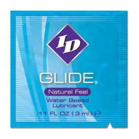 ID Glide Natural Feel Water-Based Lubricant Sachet 3ml