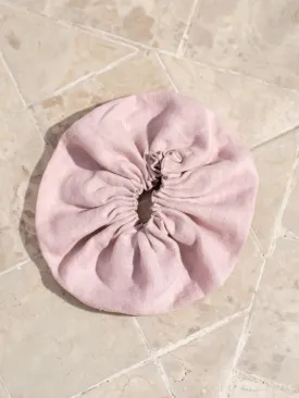 Jumbo Linen Scrunchie Tea Rose