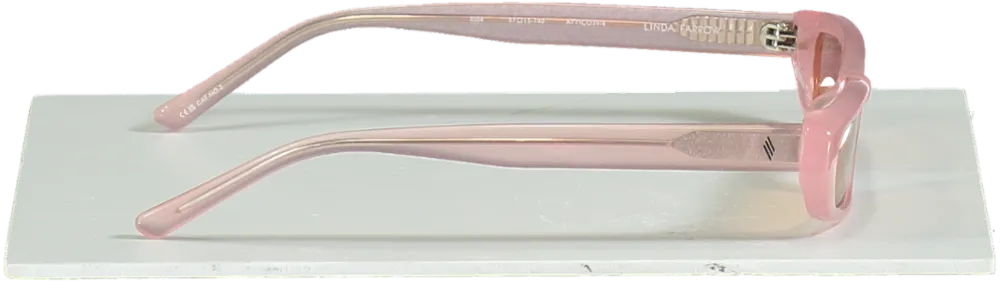 Linda Farrow x The Attico Thea Angular Sunglasses in Pink
