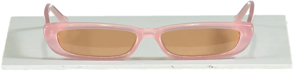 Linda Farrow x The Attico Thea Angular Sunglasses in Pink