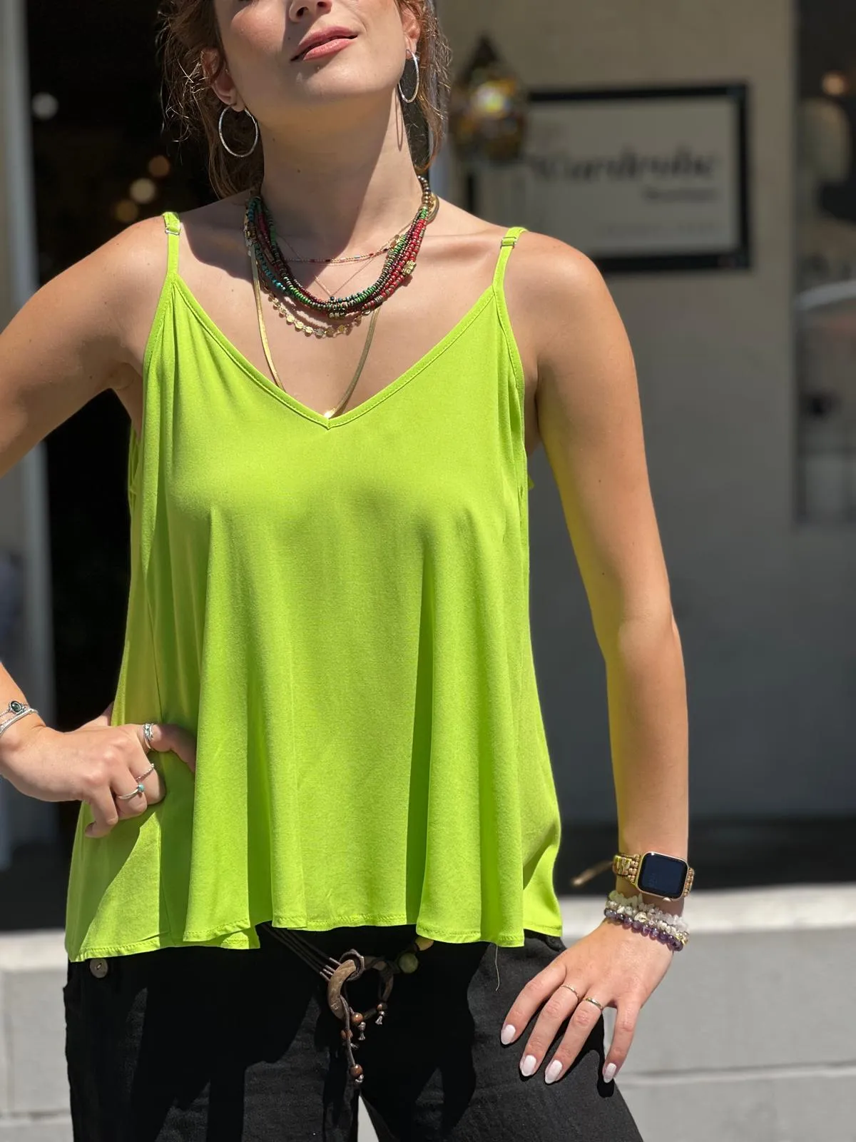 Lıly Viscose Tunic with Adjustable Strap