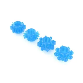 Lovetoy Lumino Play Glow-In-The-Dark Cock Ring Set Blue 4 Pieces