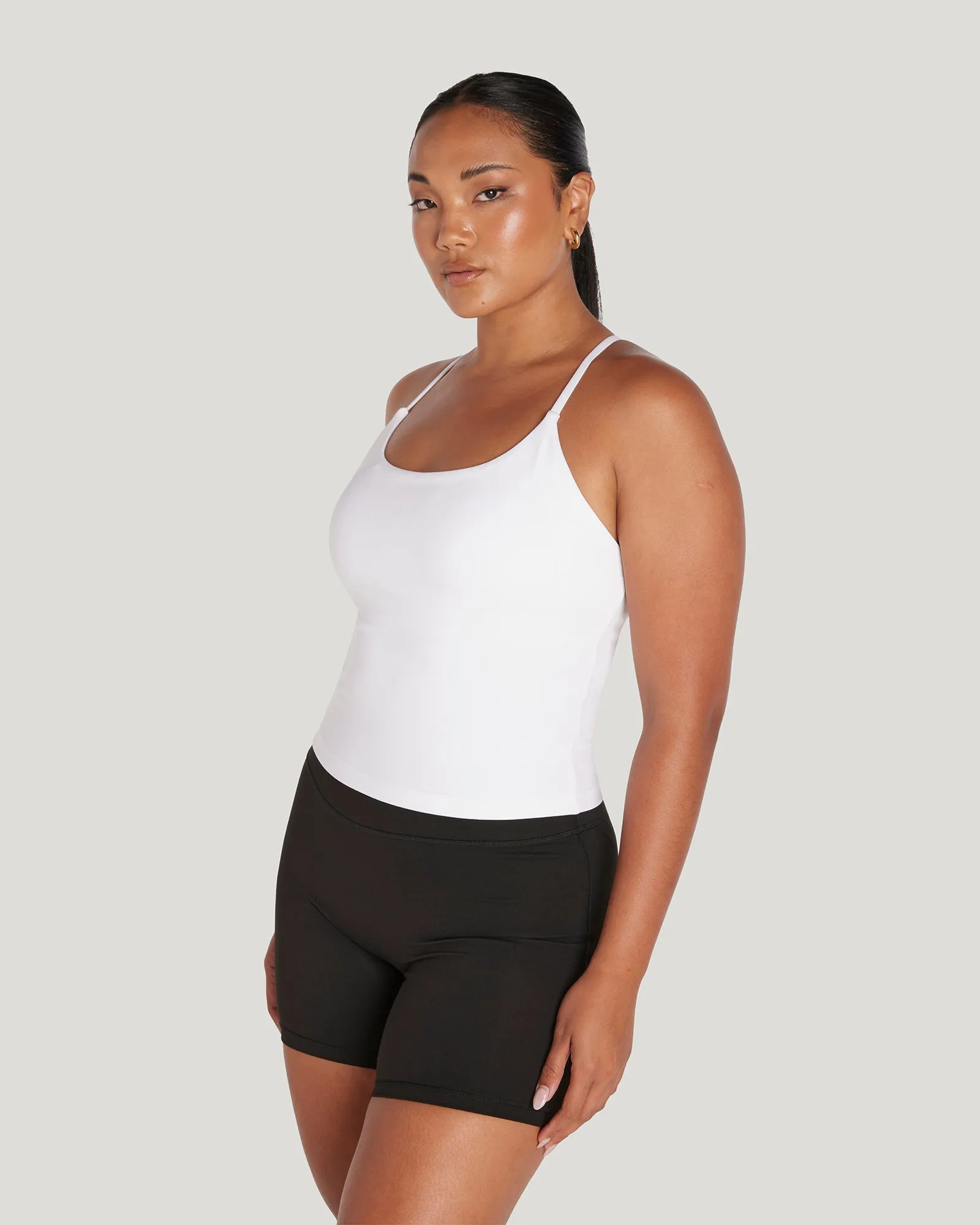 MOTION THIN STRAP TOP - WHITE
