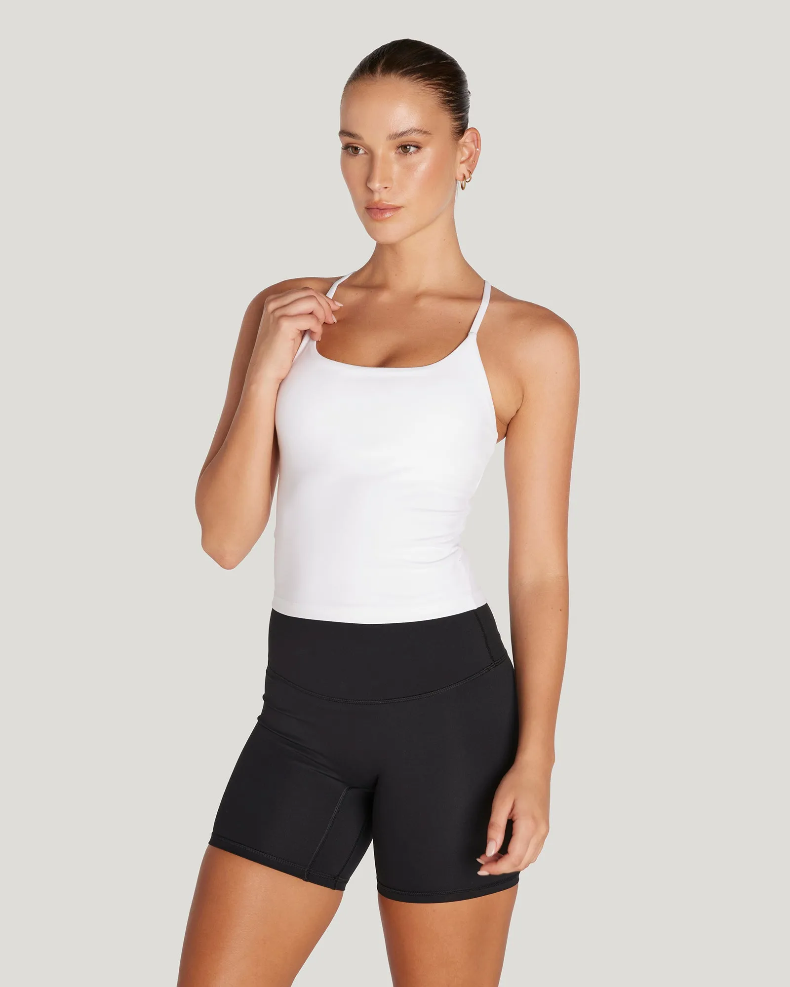 MOTION THIN STRAP TOP - WHITE