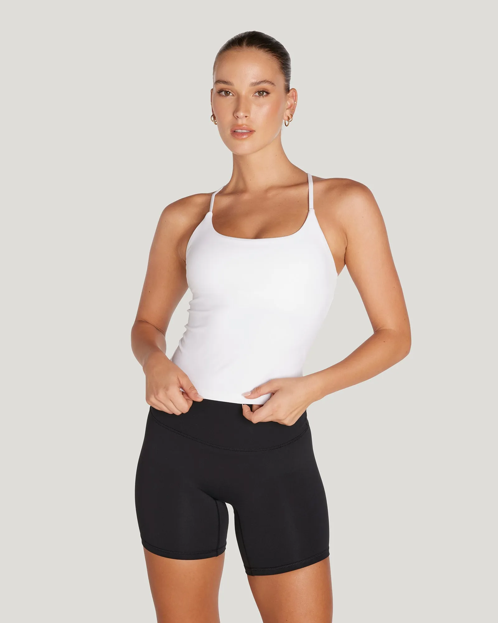 MOTION THIN STRAP TOP - WHITE