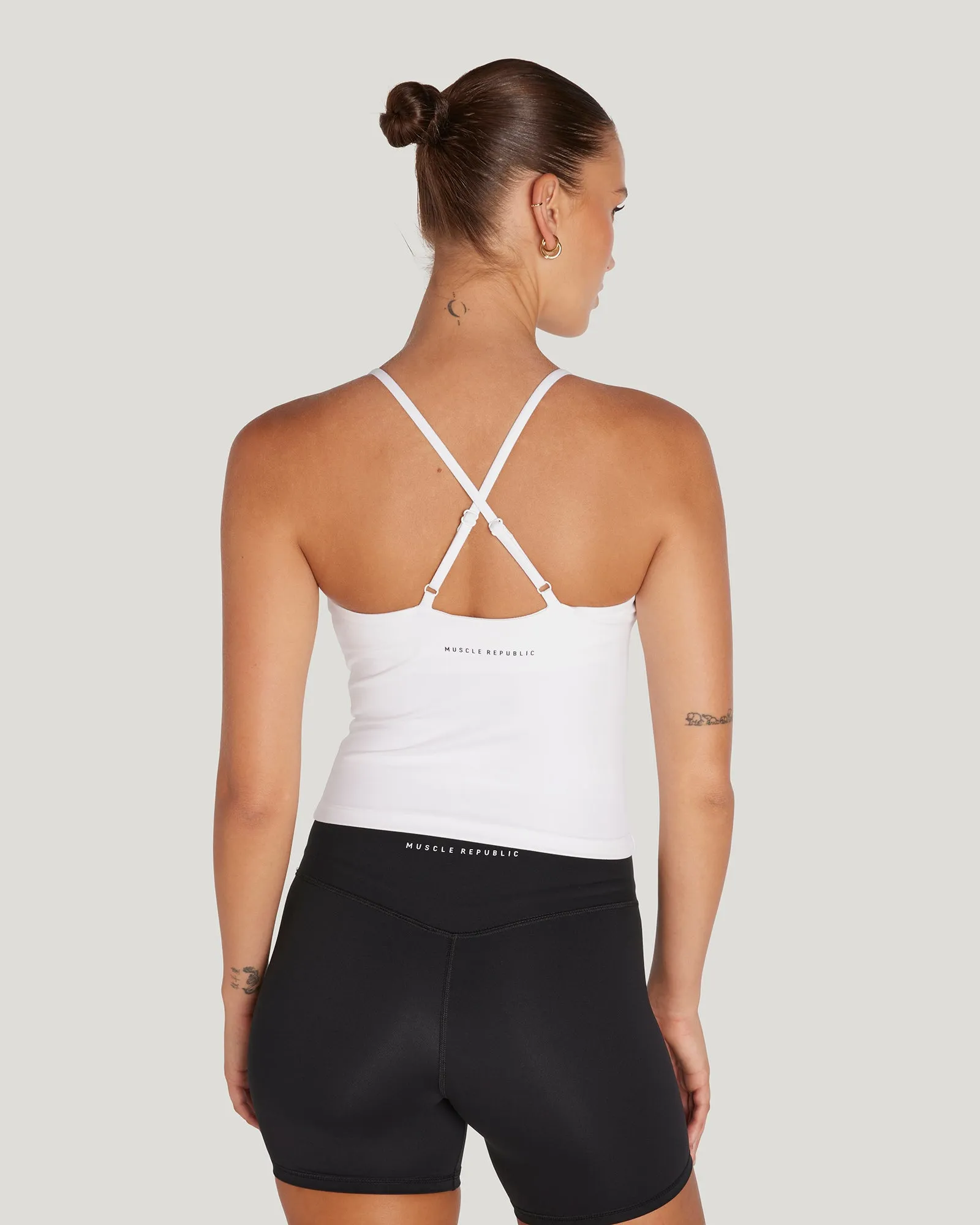 MOTION THIN STRAP TOP - WHITE