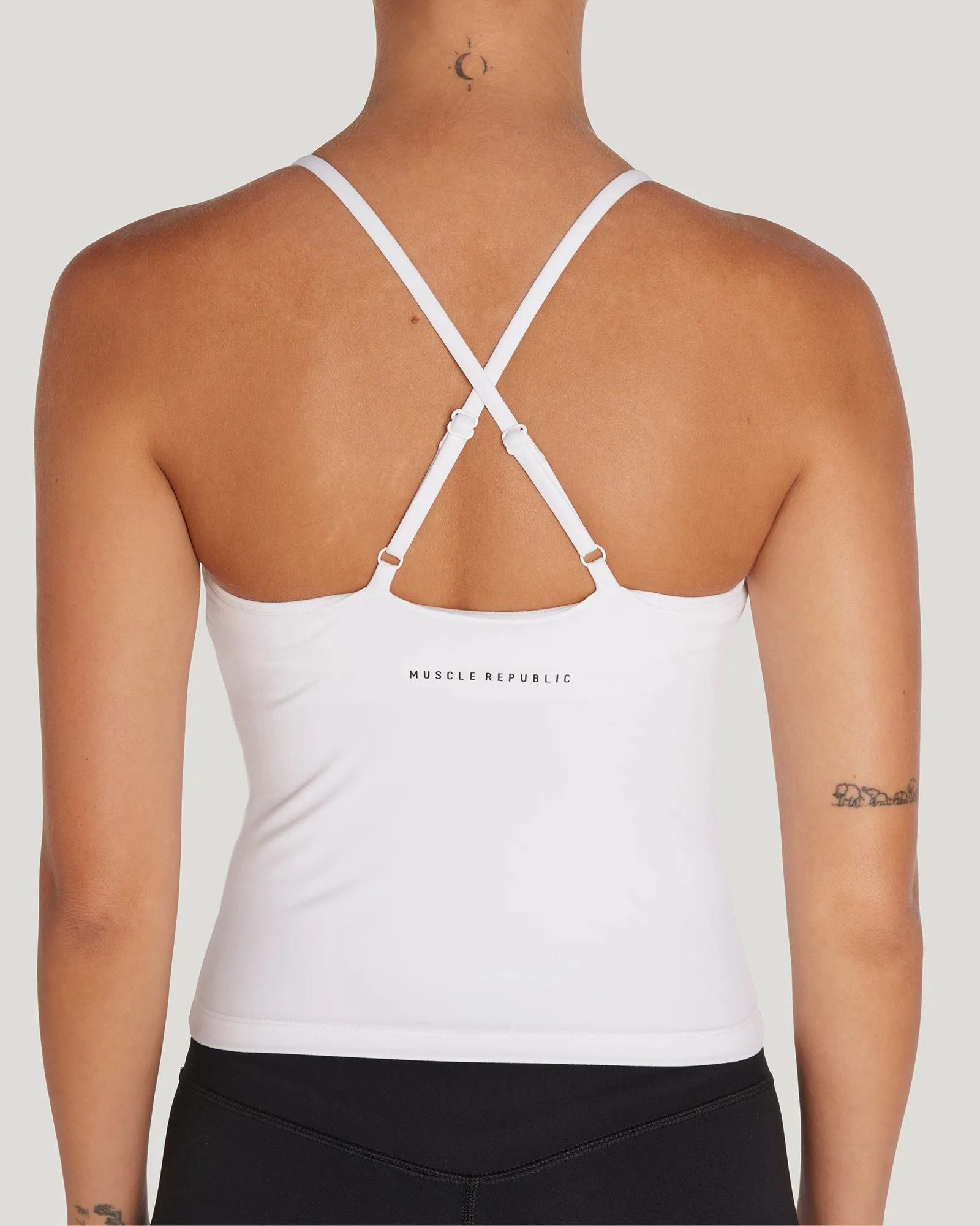 MOTION THIN STRAP TOP - WHITE