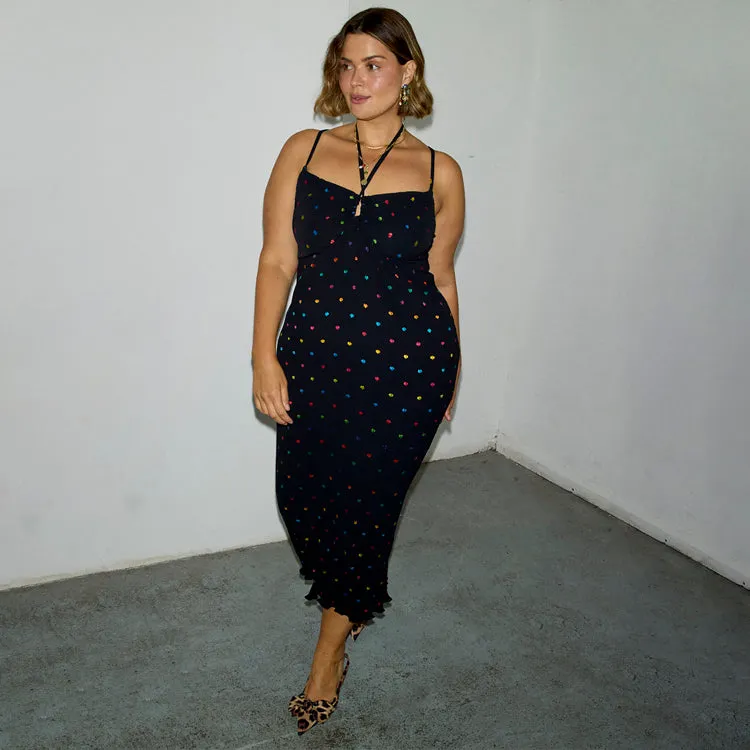 Multi Spot Megan Dress