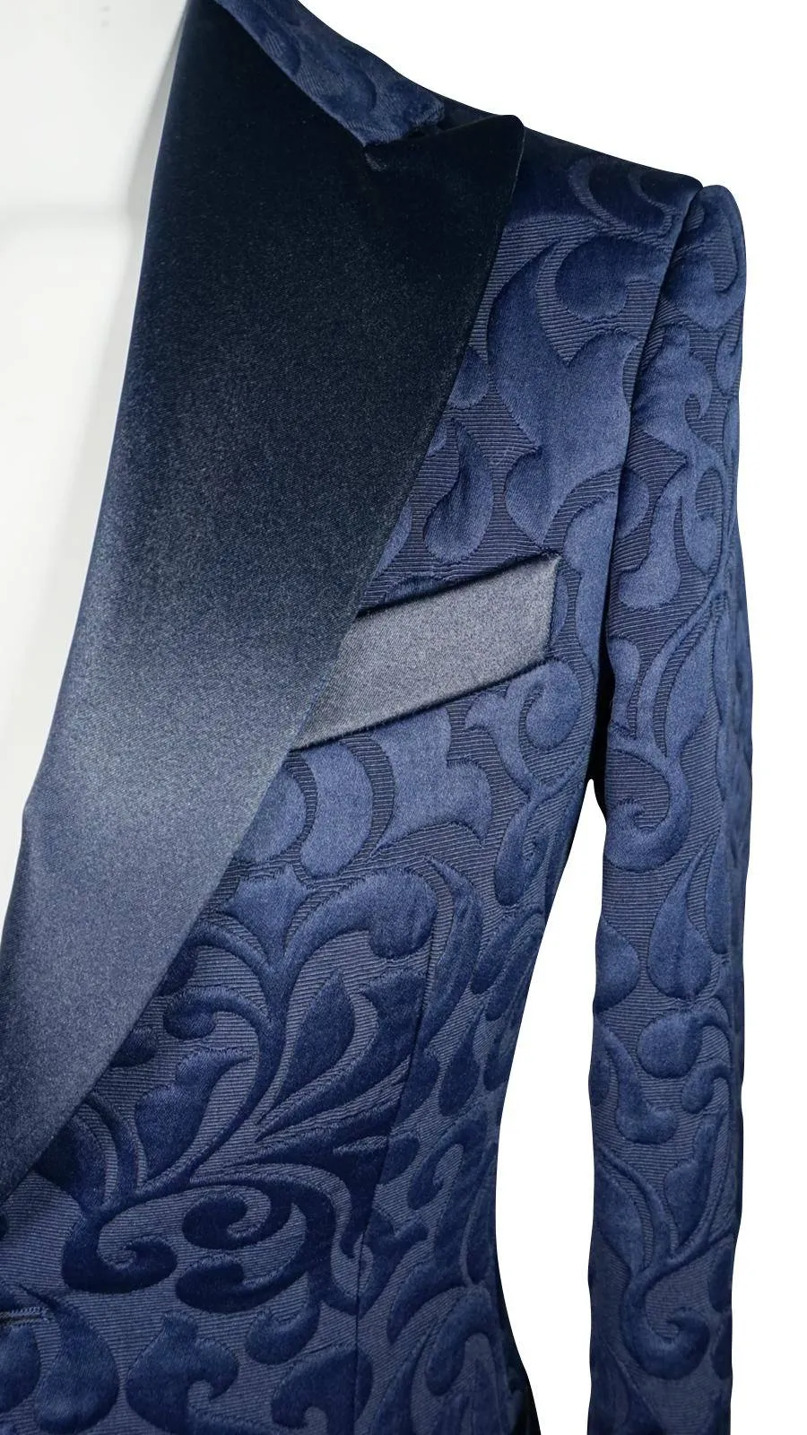 Navy Blue Paisley Jacket @ The Vault