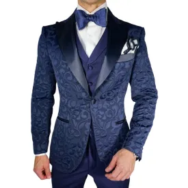 Navy Blue Paisley Jacket @ The Vault