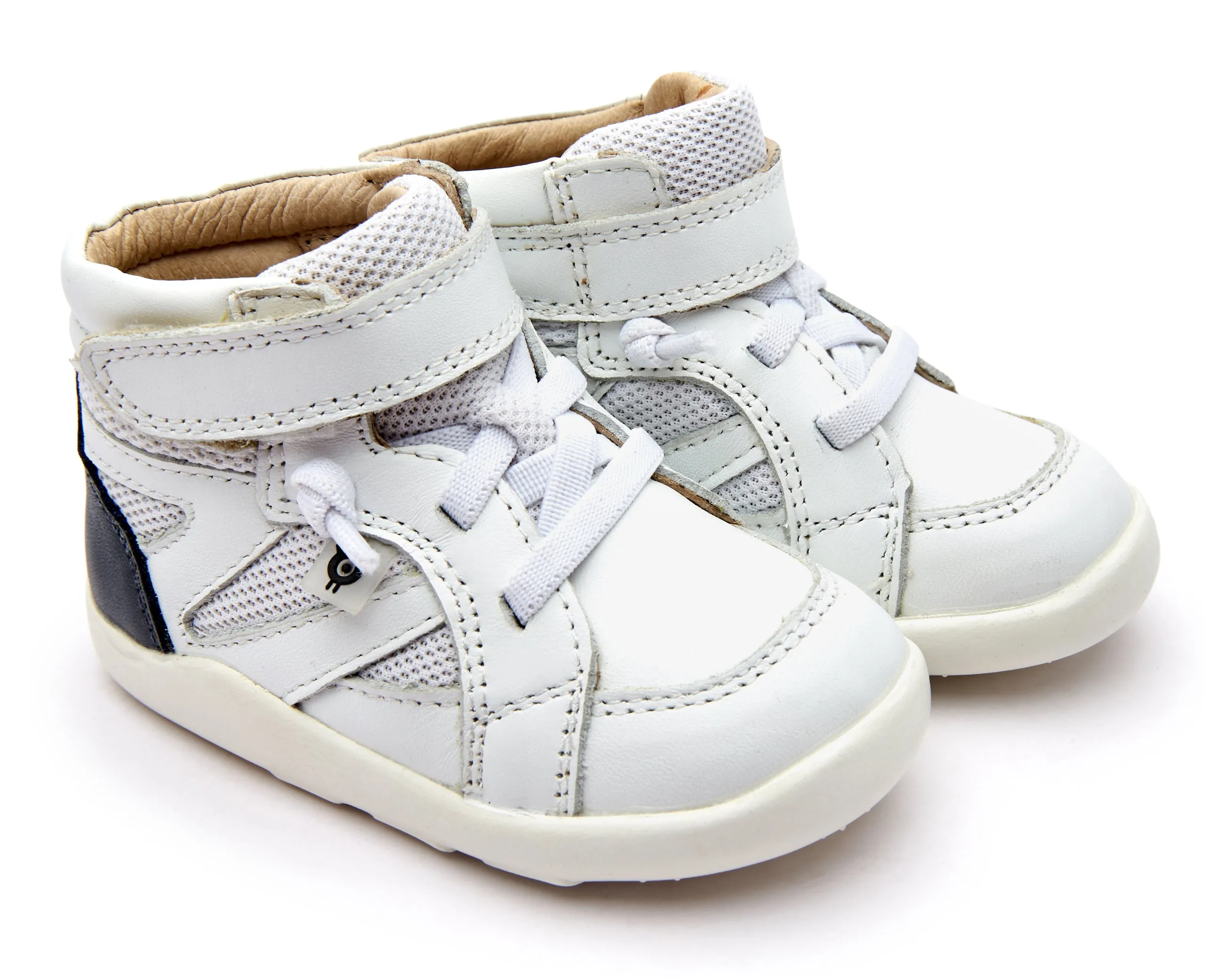 Old Soles Boy's & Girl's 8002 High Ground Sneakers - Snow/Navy