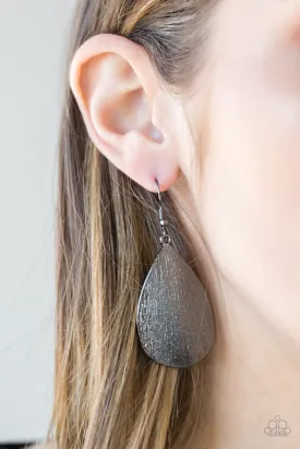 Open Door Jewelry - All Allure - Black Earrings - Paparazzi Accessories