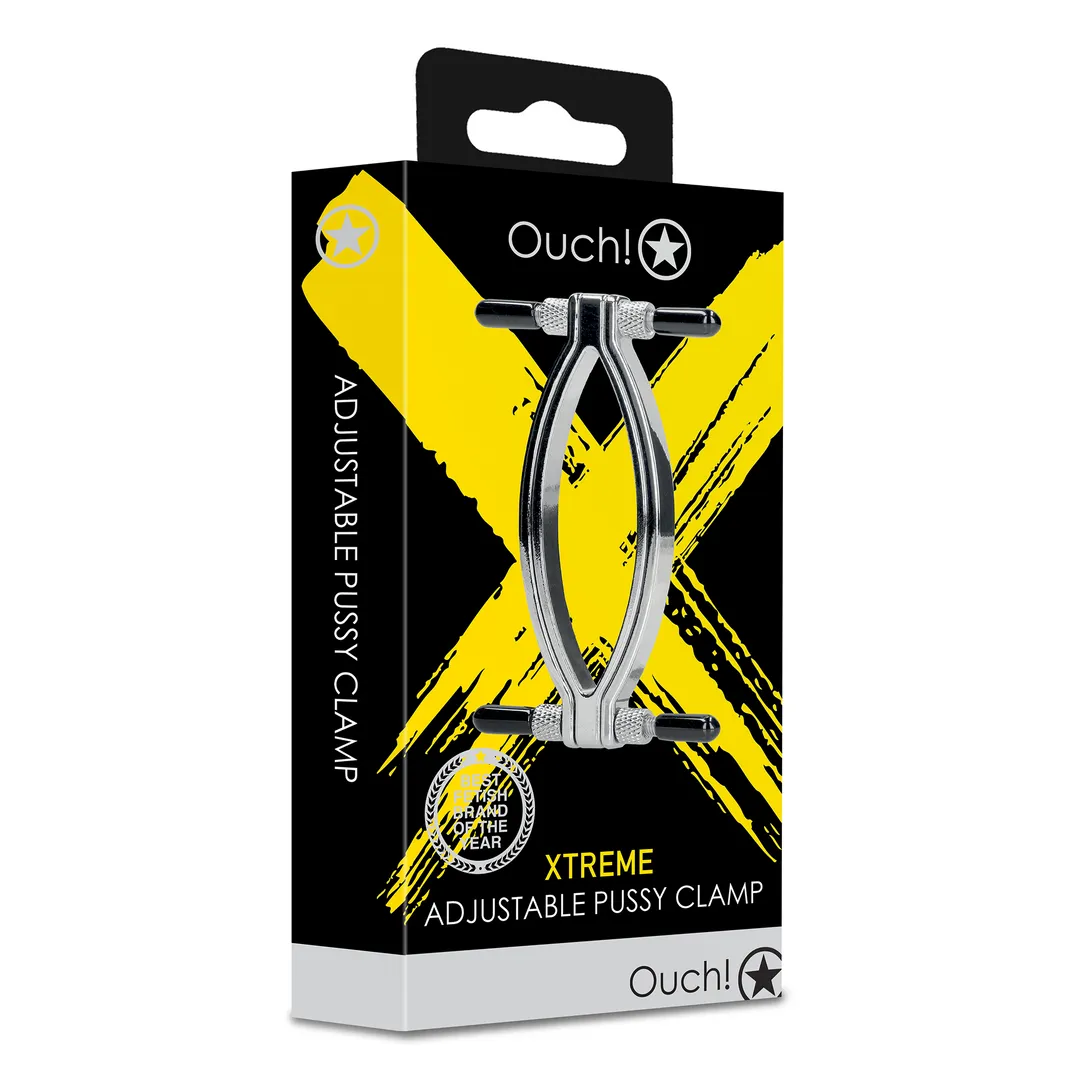 Ouch Adjustable Pussy Clamp Silver