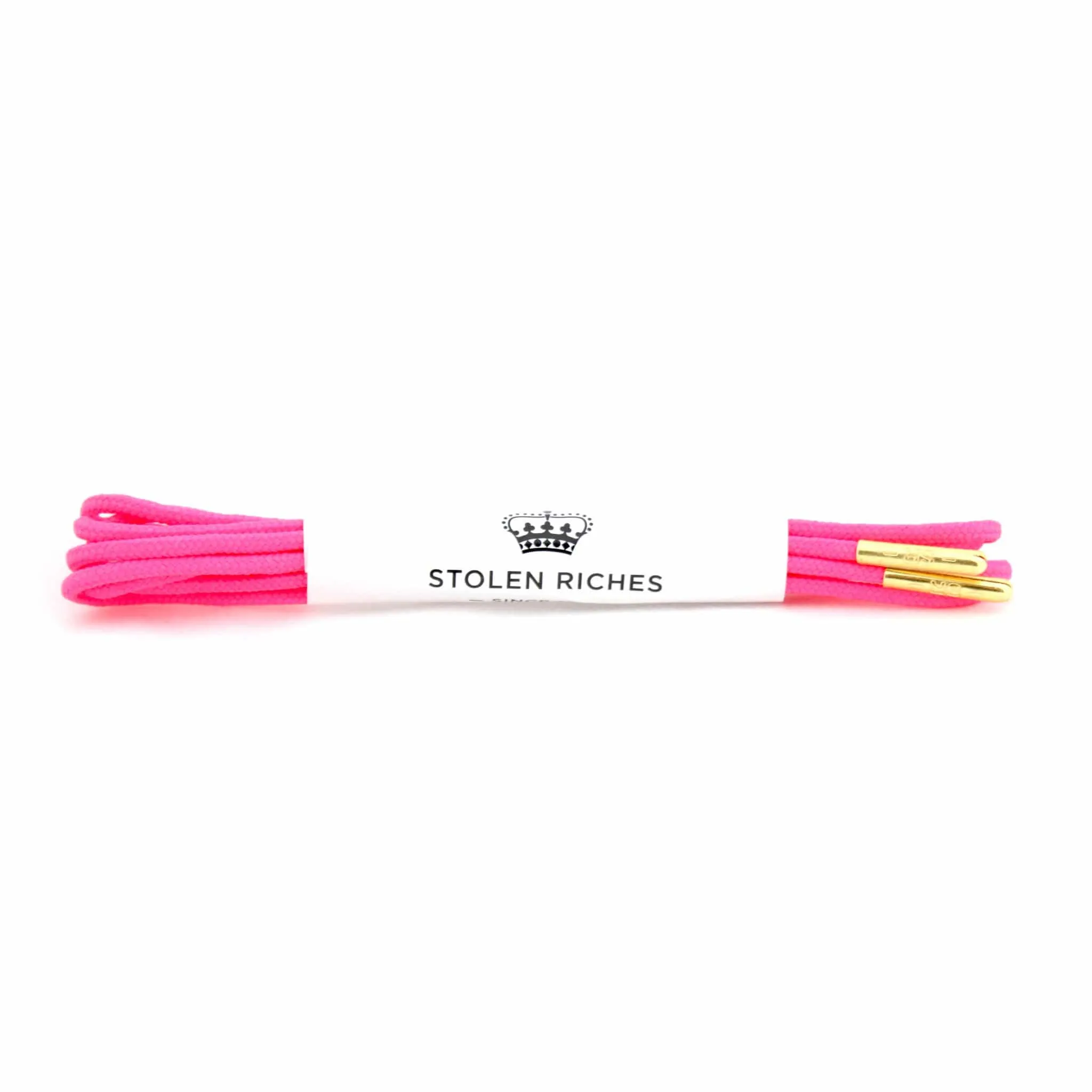 Poona Pink Dress Laces - Neon (Length: 32"/81cm)