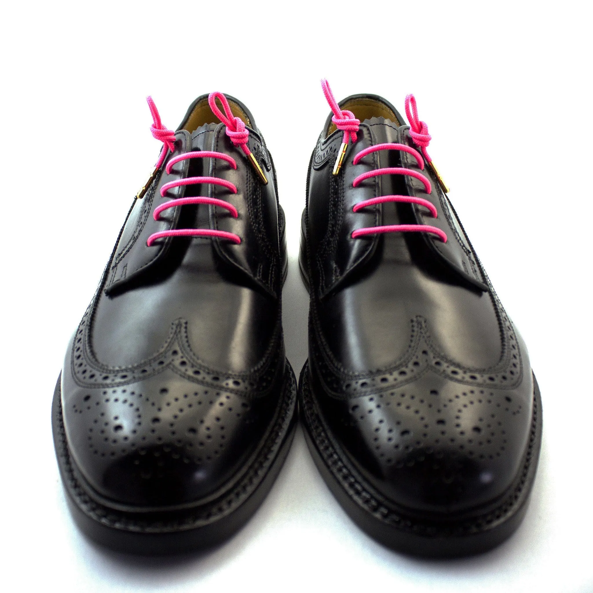 Poona Pink Dress Laces - Neon (Length: 32"/81cm)