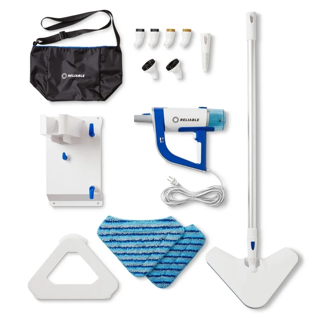 Pronto Plus 2 in 1 Portable Steam Cleaning System with 14 Piece Accessory Kit